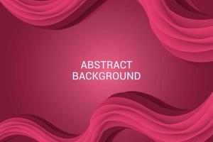 3d pink wave abstract background. vector