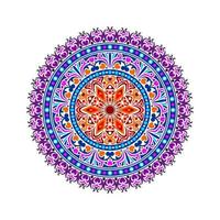 Modern mandala art vector design with a beautiful mix of colors