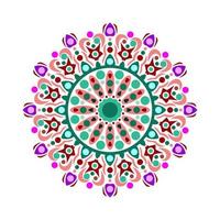 Modern mandala art vector design with a beautiful mix of colors