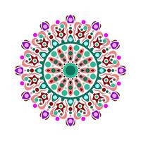 Modern mandala art vector design with a beautiful mix of colors