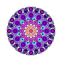 Modern mandala art vector design with a beautiful mix of colors