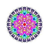 Modern mandala art vector design with a beautiful mix of colors