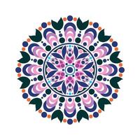 Modern mandala art vector design with a beautiful mix of colors