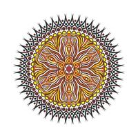 Modern mandala art vector design with a beautiful mix of colors