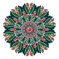 diseño moderno del vector del arte de la mandala con una hermosa mezcla de colores