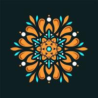 Modern mandala art vector design with a beautiful mix of colors