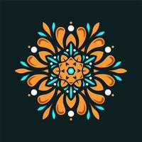 Modern mandala art vector design with a beautiful mix of colors