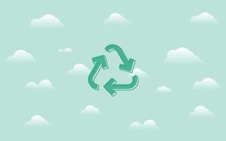 Recycle Green banner vector illustration