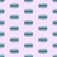 Macaron seamless pattern illustration vector