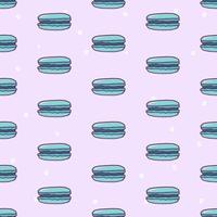 Macaron seamless pattern illustration vector