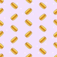 Macaron seamless pattern illustration vector