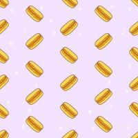 Macaron seamless pattern illustration vector