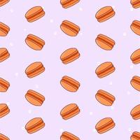 Macaron seamless pattern illustration vector