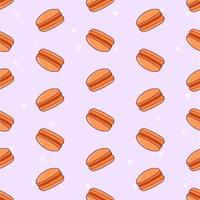 Macaron seamless pattern illustration vector