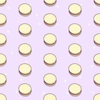 Macaron seamless pattern illustration vector