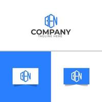 Letter BEN Logo Design Template vector