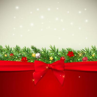 Merry Christmas and New Year Background. Vector Illustration