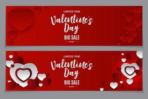 Valentine's Day Love and Feelings Sale Background Design. vector