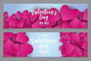 Valentine's Day Love and Feelings Sale Background Design. vector