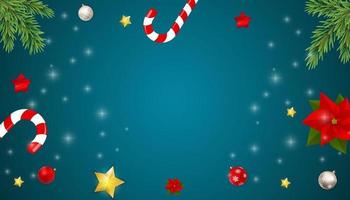 Merry Christmas and New Year Background. Vector Illustration