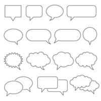 Blank chat bubbles. Suitable for design elements of infographic. vector
