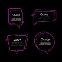 Outlined speech bubble template for modern display concept. vector