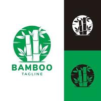 vector graphic illustrations of bamboo logo.