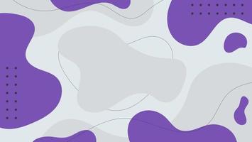 Geometric Abstract Flat Purple Liquid Shape Background Design vector