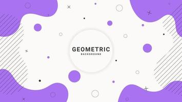Fondo geométrico abstracto de forma líquida plana violeta moderna vector