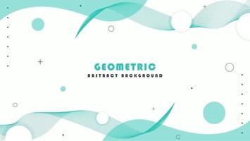 Abstract Geometric Blue Dynamic Flowing Lines In White Background vector