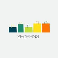 Shopping Bag Design Background. Vector Illustration