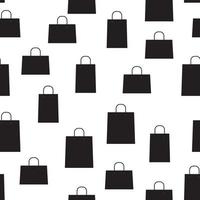 Shopping Bag Design Seamless Pattern Background. Vector Illustra
