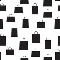 Shopping Bag Design Seamless Pattern Background. Vector Illustra