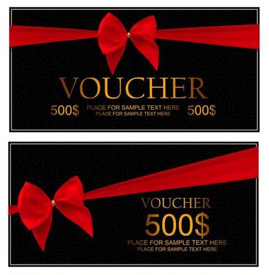 Gift Voucher Template For Your Business. Vector Illustration