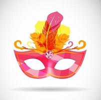 Masquerade Carnival Mask Icon Vector Illustration