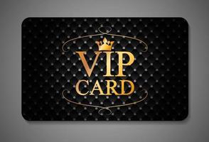 Elegant Dark VIP Card Vector Illustration