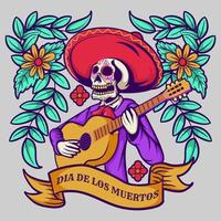 celebración del dia de los muertos vector