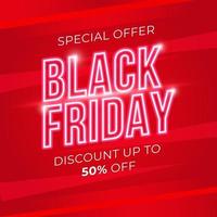 Black friday sale Social media banner template vector