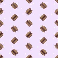 Macaron seamless pattern illustration vector