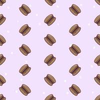 Macaron seamless pattern illustration vector