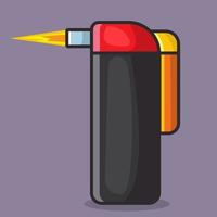 pocket torch lighter isolated illustration in  flat style vector