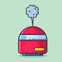 air purifier isolated illustration in flat style vector