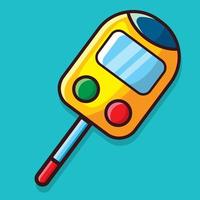electronic digital glucometer illustration in flat style vector