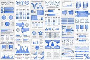 colección de elementos infográficos visualización de datos diseño vectorial vector