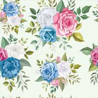 Beautiful hand drawn floral seamless pattern vector