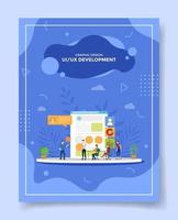 ui ux development concept people programmer designer developer vector