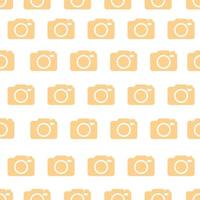 camera icon yellow symbol seamless pattern vector