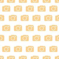 camera icon yellow symbol seamless pattern vector