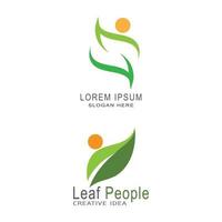 Leaf icon Vector Illustration design Logo template