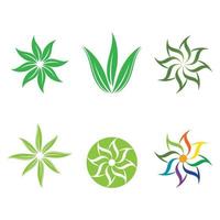 Leaf icon Vector Illustration design Logo template